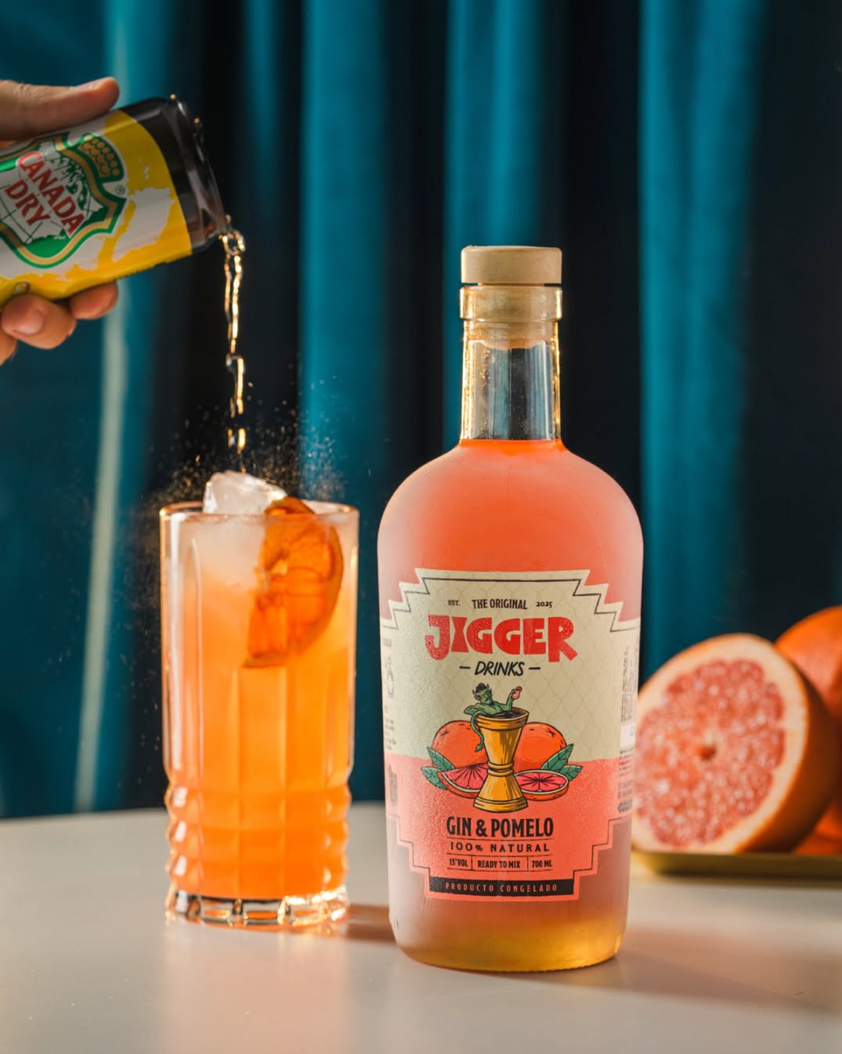 Jigger Drinks Cóctel Gin