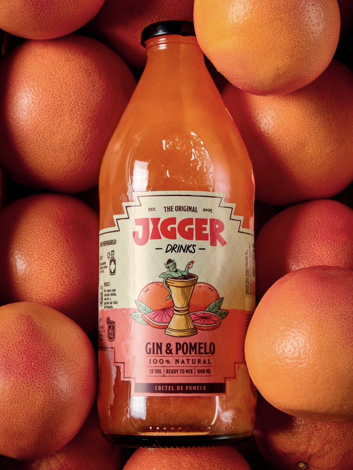 Jigger Drinks Cóctel Gin